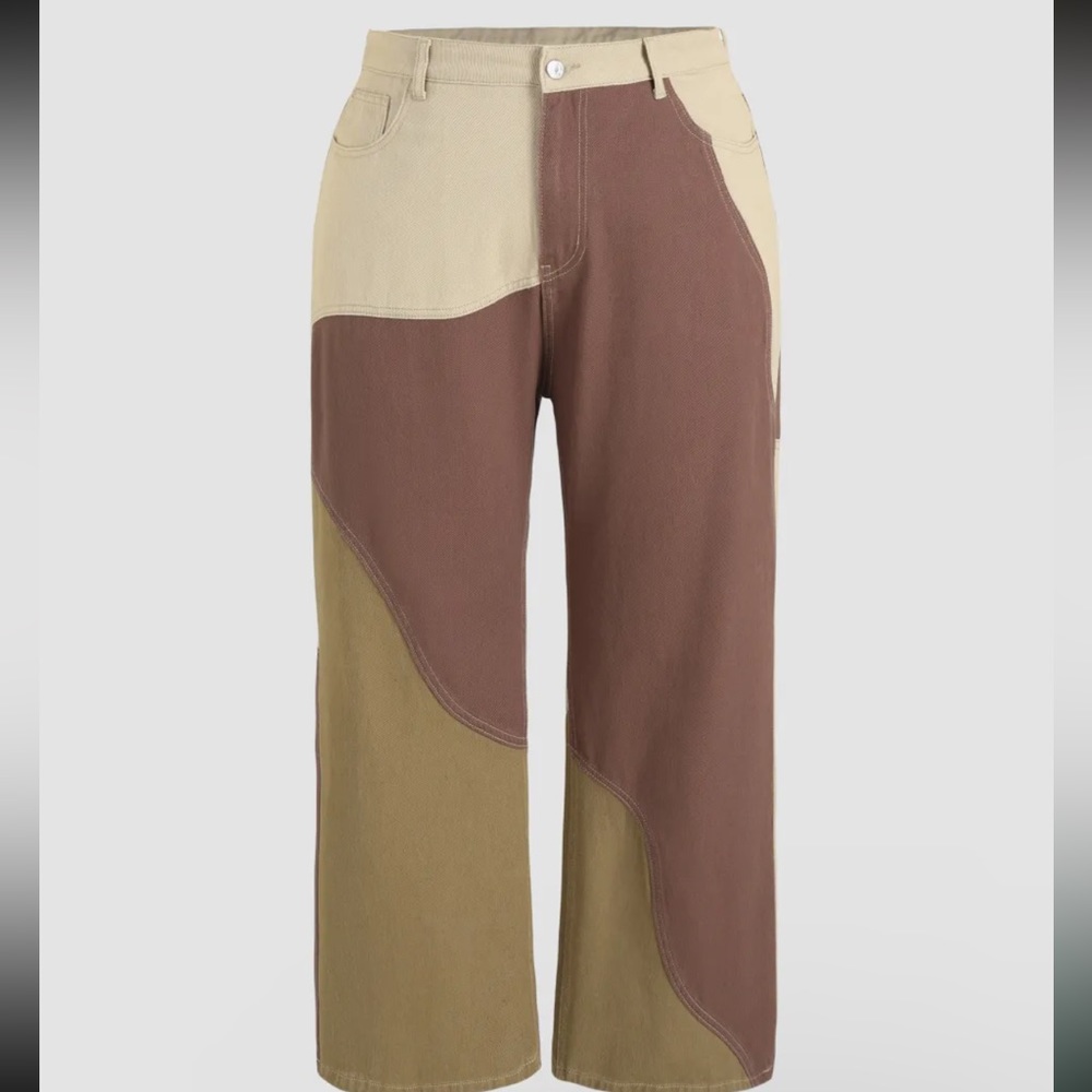 XL Cider Brand Patchy Straight Leg Jean